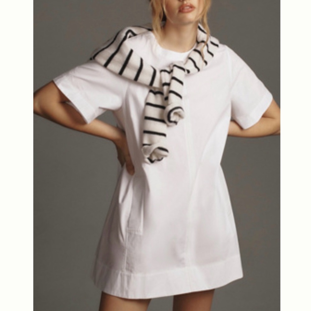 Maeve The Emmy Short-Sleeve Swing Mini Dress